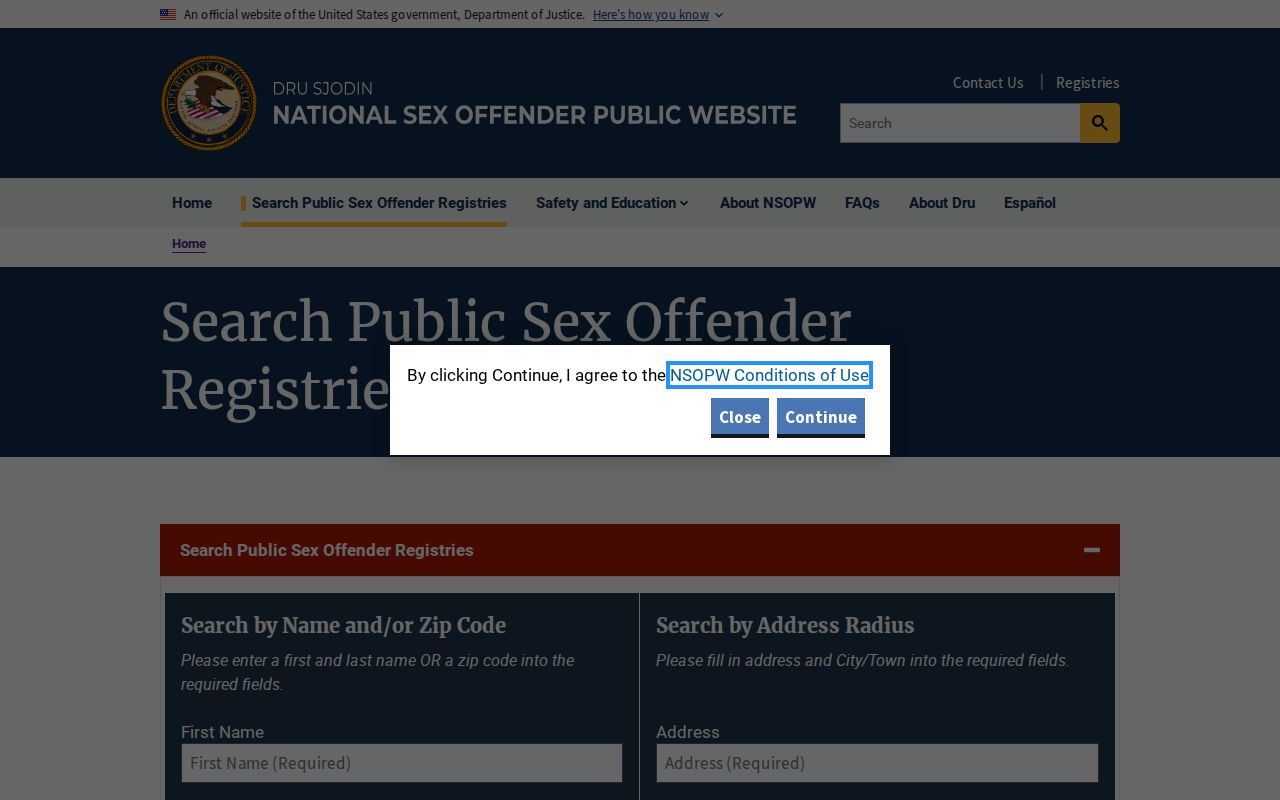 Mason County sex offender lookup national NSOPW search